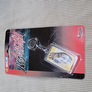 Vintage 2001 #88 UPS Dale Jarrett-Nascar acrylic Keychain, new